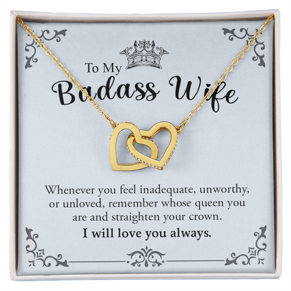 To My Wife | Interlocking Hearts Necklace