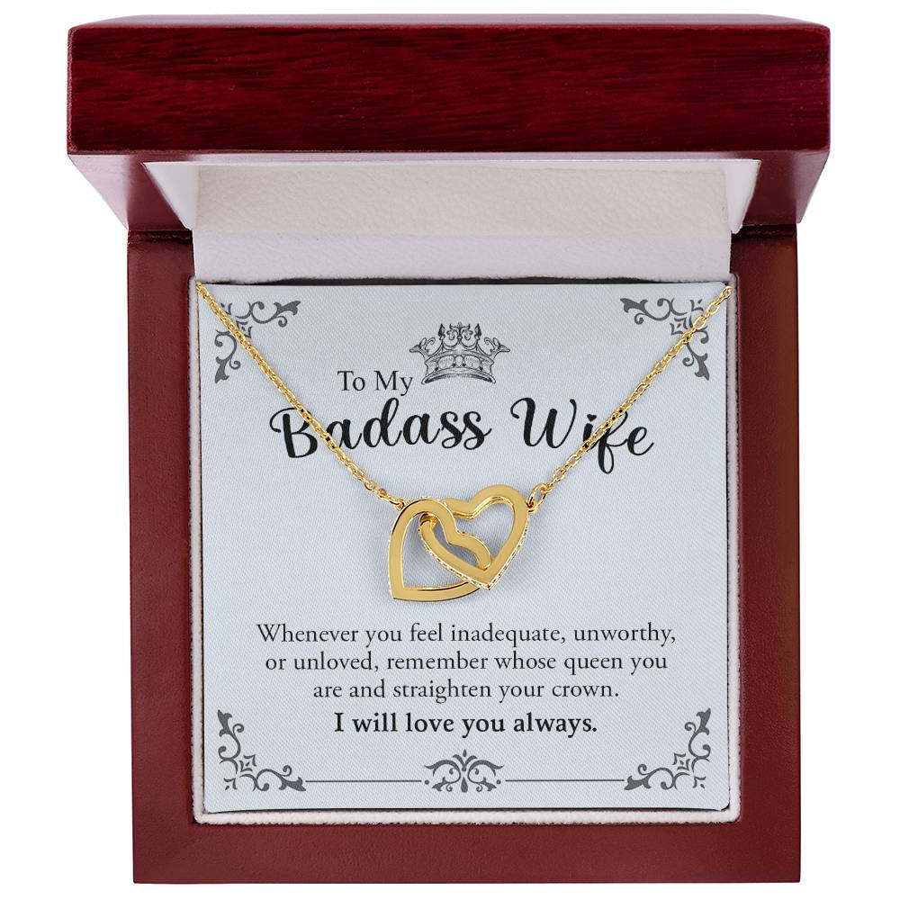 To My Wife | Interlocking Hearts Necklace