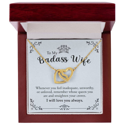 To My Wife | Interlocking Hearts Necklace