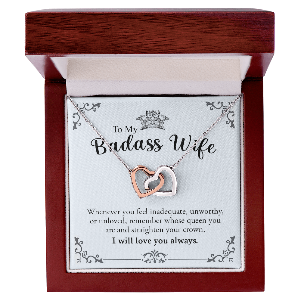 To My Wife | Interlocking Hearts Necklace