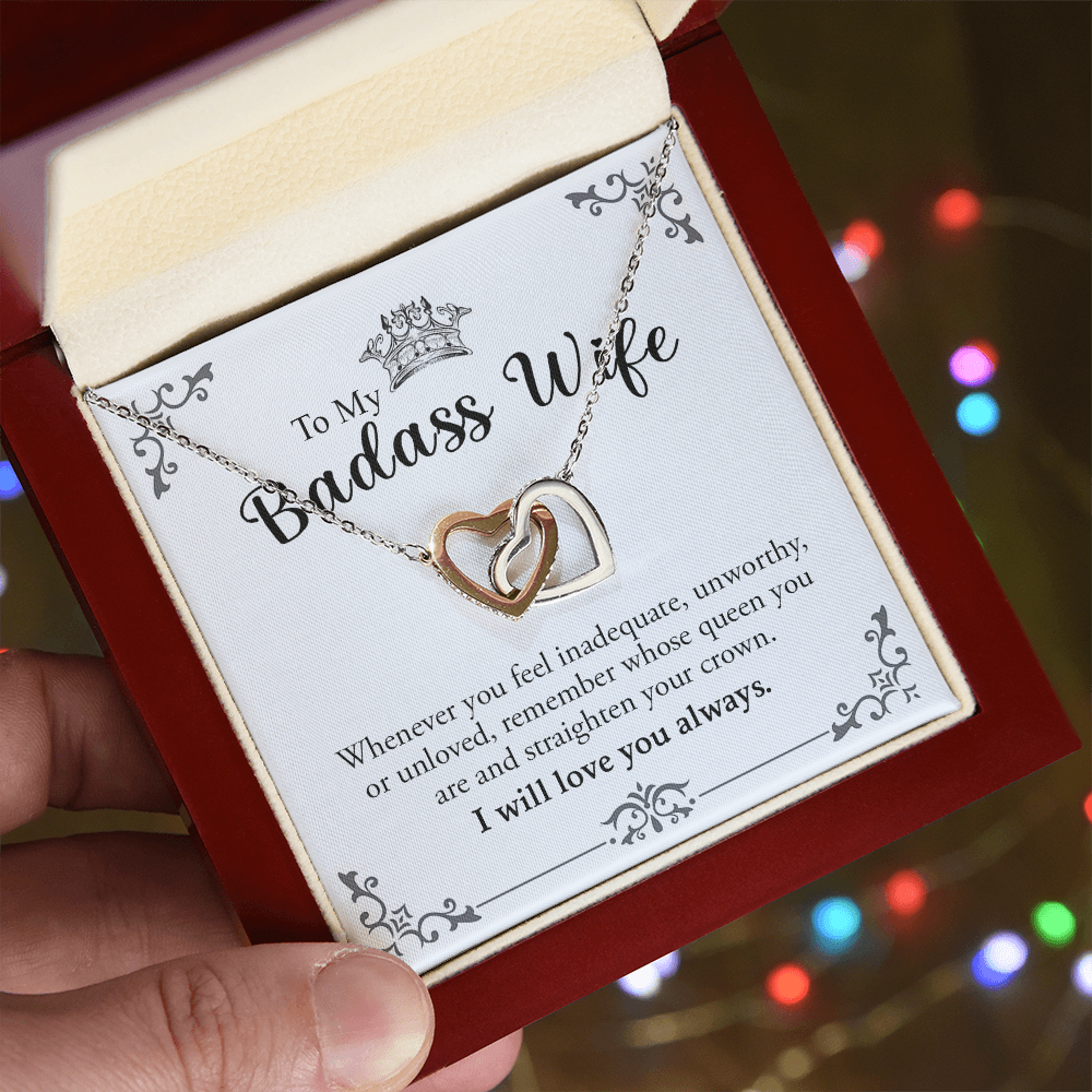 To My Wife | Interlocking Hearts Necklace