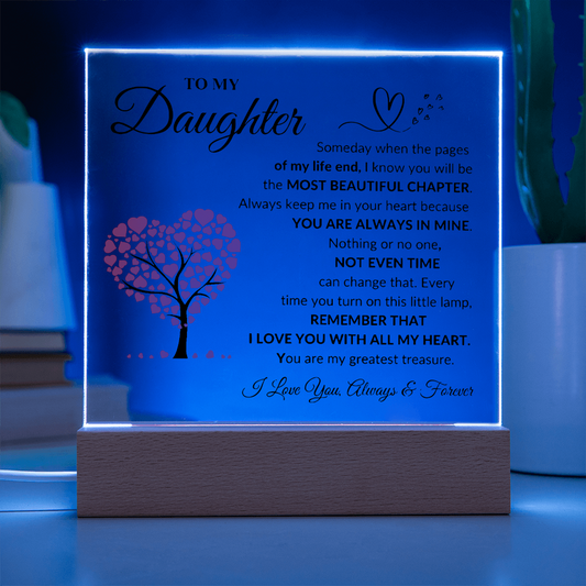 To My Daughter | Printed Square Acrylic